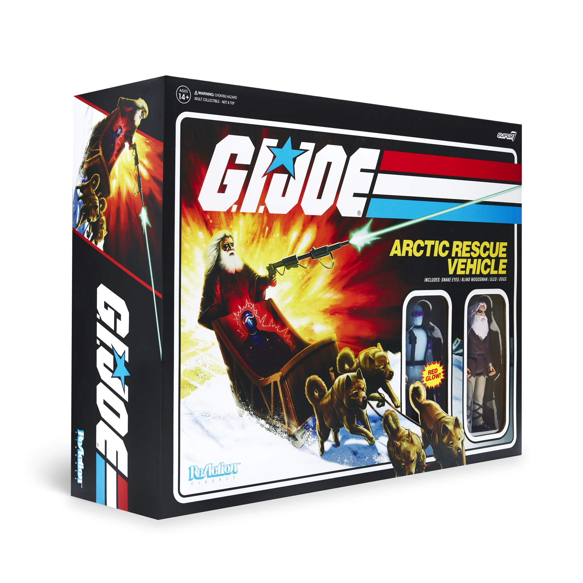 G.I. Joe ReAction Figures - Arctic Rescue Vehicle (Snake Eyes & Blind Woodsman)