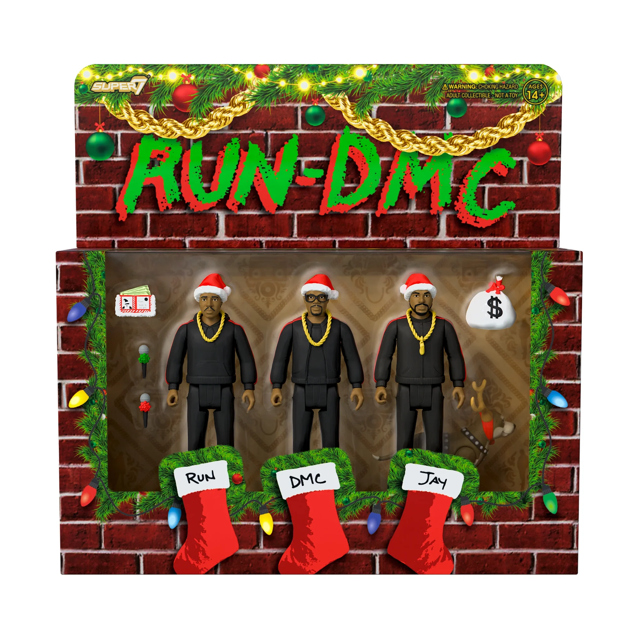 RUN DMC ReAction Figures Wave 2 - Holiday 3 Pack