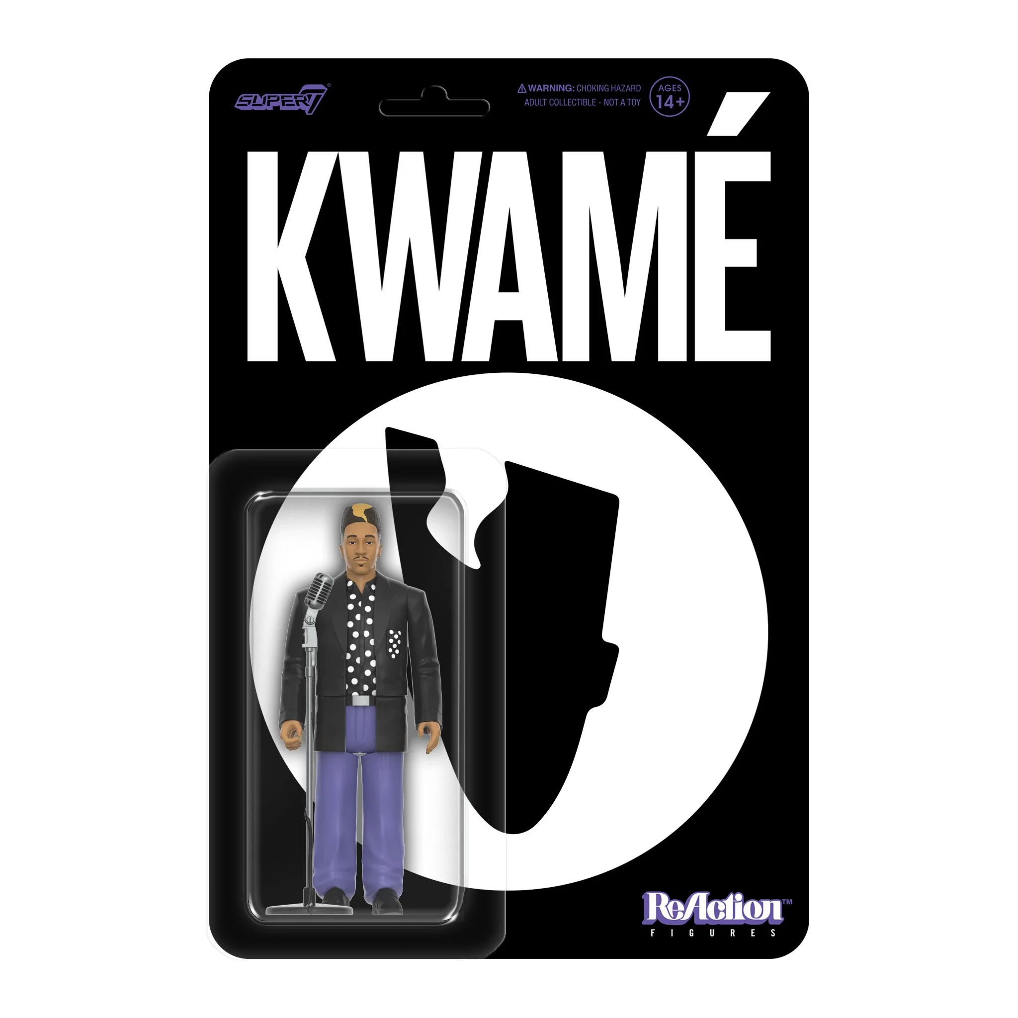 Kwamé  ReAction Figures Wave 01 - Kwamé (Black/White Polka Dot)