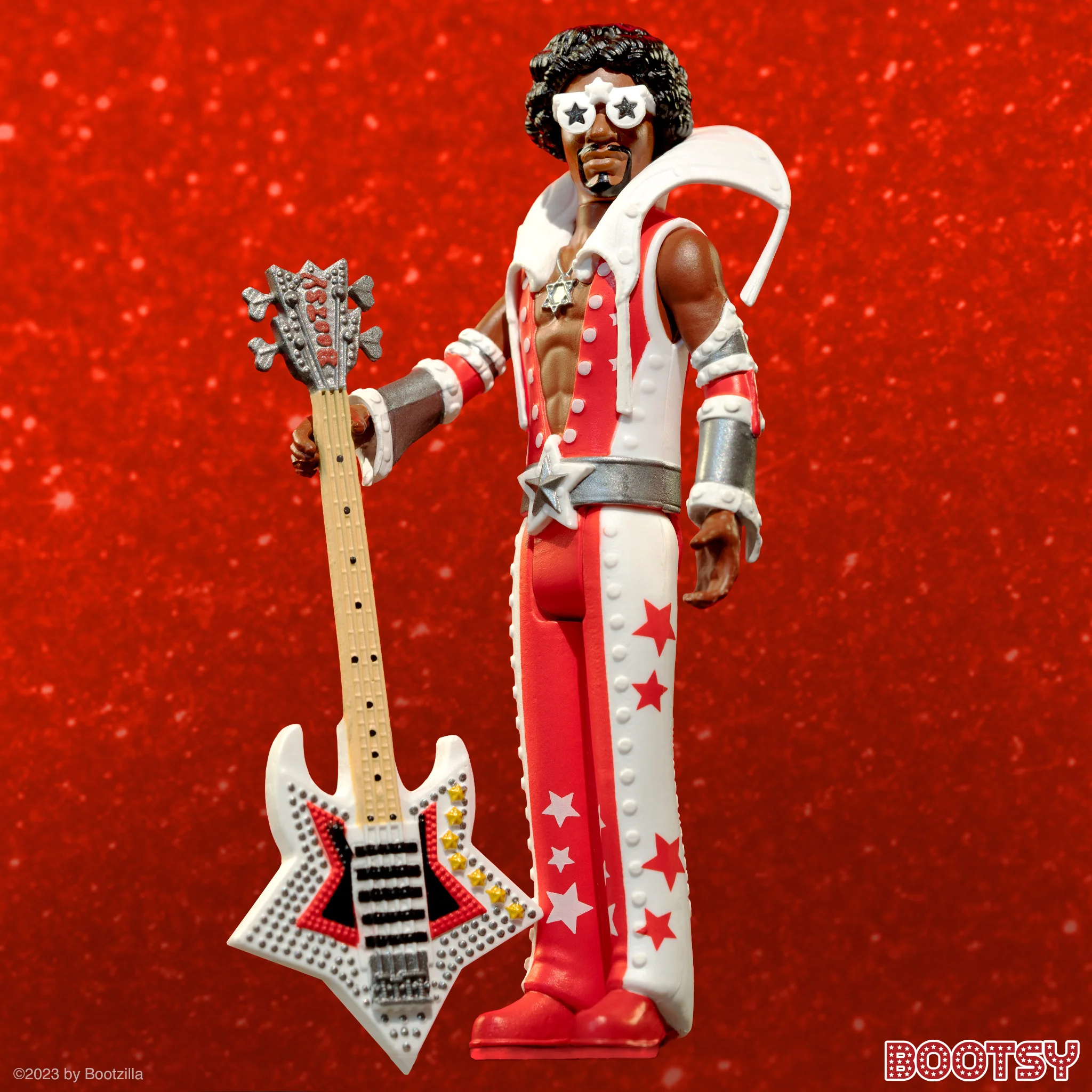 Bootsy Collins ReAction Figure - Bootsy Collins (Red and White) 3 Bootsy Collins ReAction Figure - Bootsy Collins (Red and White)