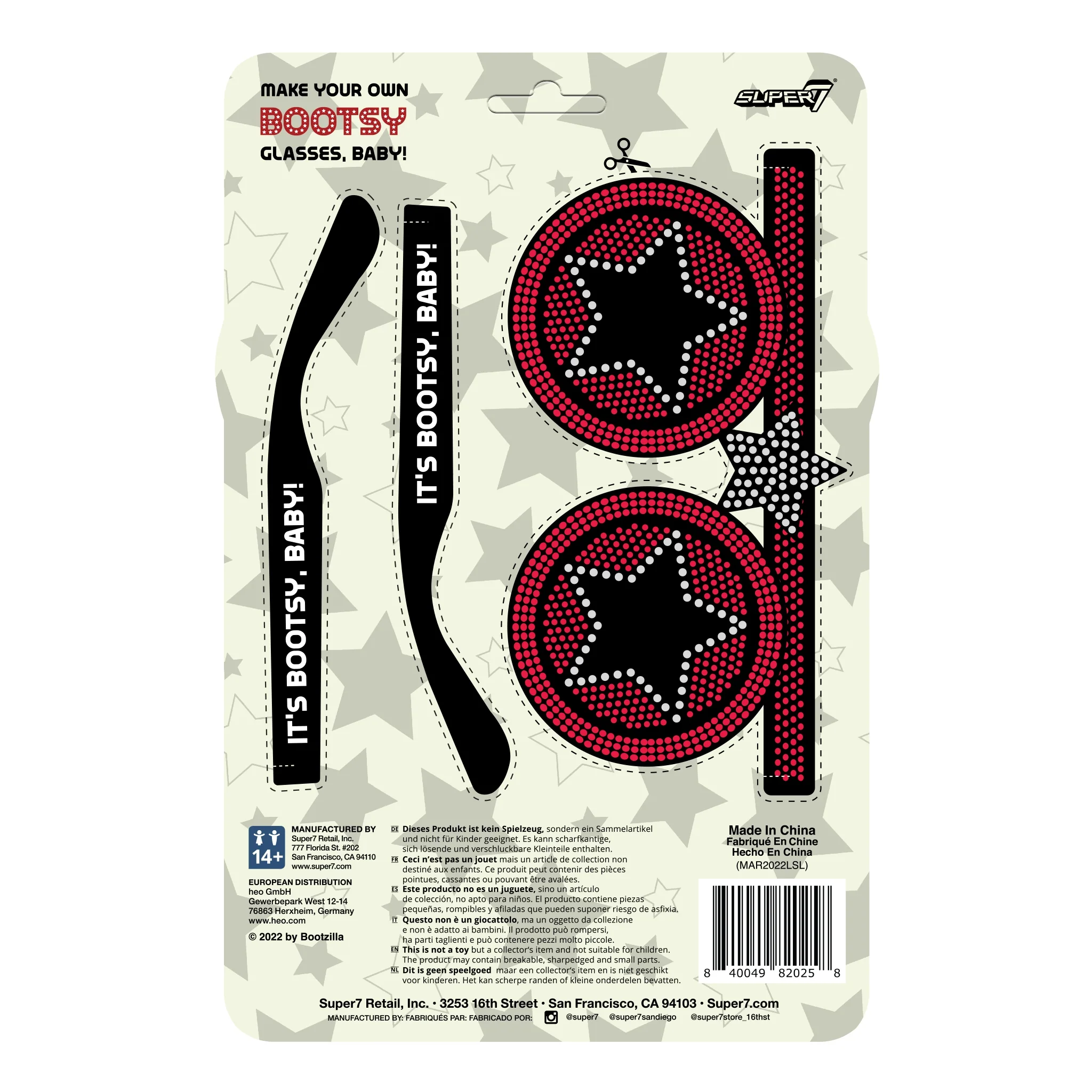 Bootsy Collins ReAction Figure - Bootsy Collins (Red and White) 5 Bootsy Collins ReAction Figure - Bootsy Collins (Red and White)