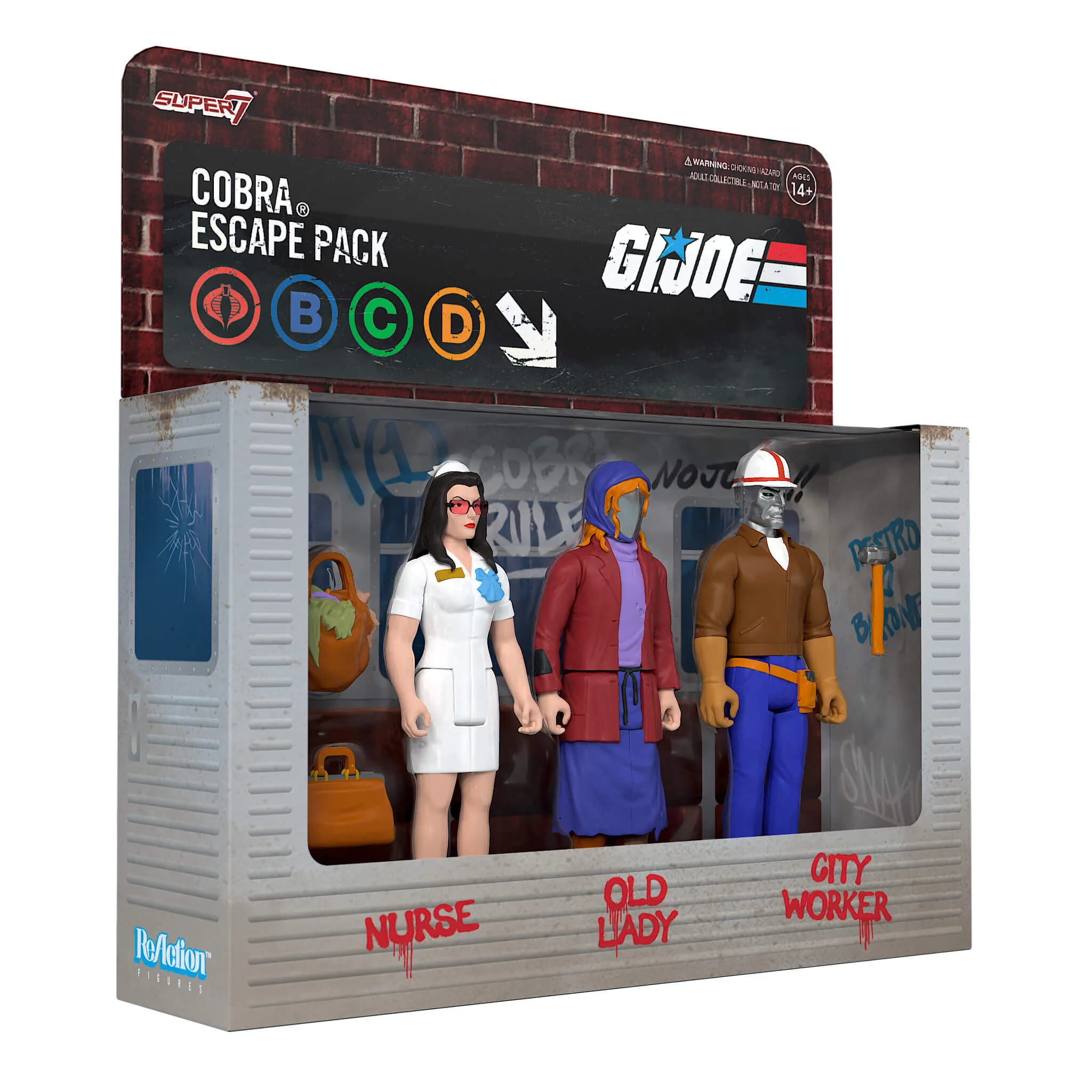 G.I. Joe ReAction Wave 6b Cobra Escape Pack 8 G.I. Joe ReAction Wave 6b Cobra Escape Pack