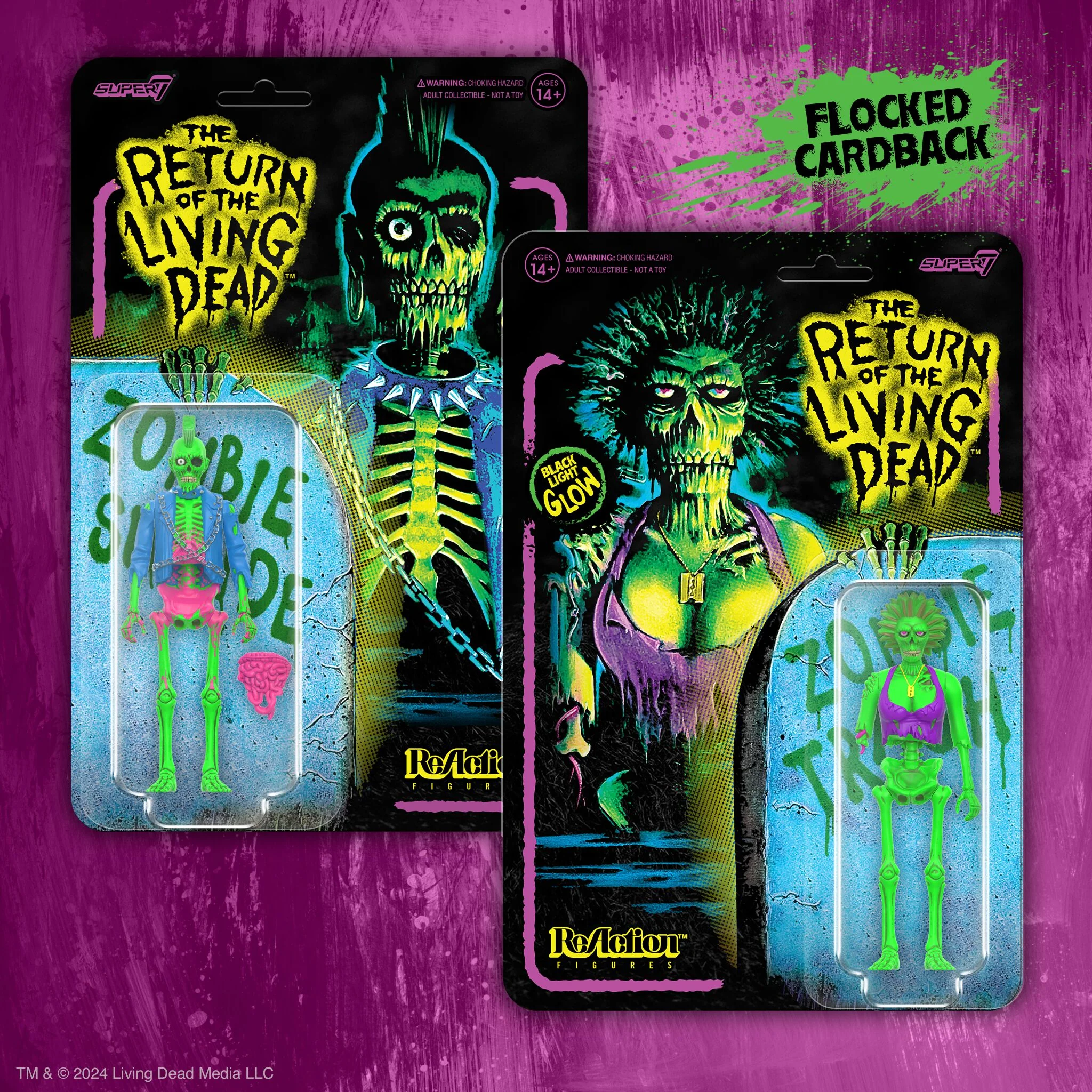 Return of the Living Dead ReAction Figures Wave 03 - Male Poster Zombie (Blacklight) 7 Return of the Living Dead ReAction Figures Wave 03 - Male Poster Zombie (Blacklight)