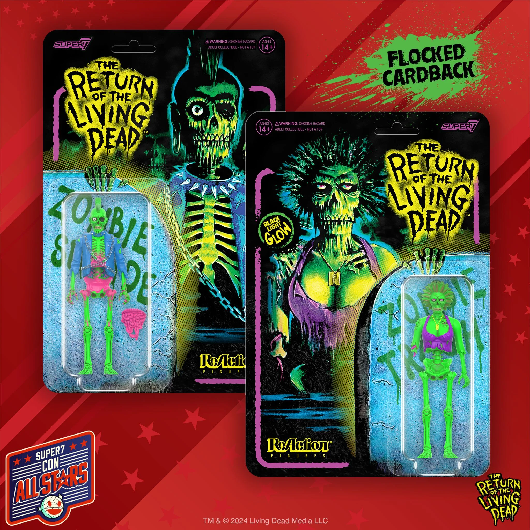 Return of the Living Dead ReAction Figures Wave 03 - Female Poster Zombie (Blacklight) 7 Return of the Living Dead ReAction Figures Wave 03 - Female Poster Zombie (Blacklight)