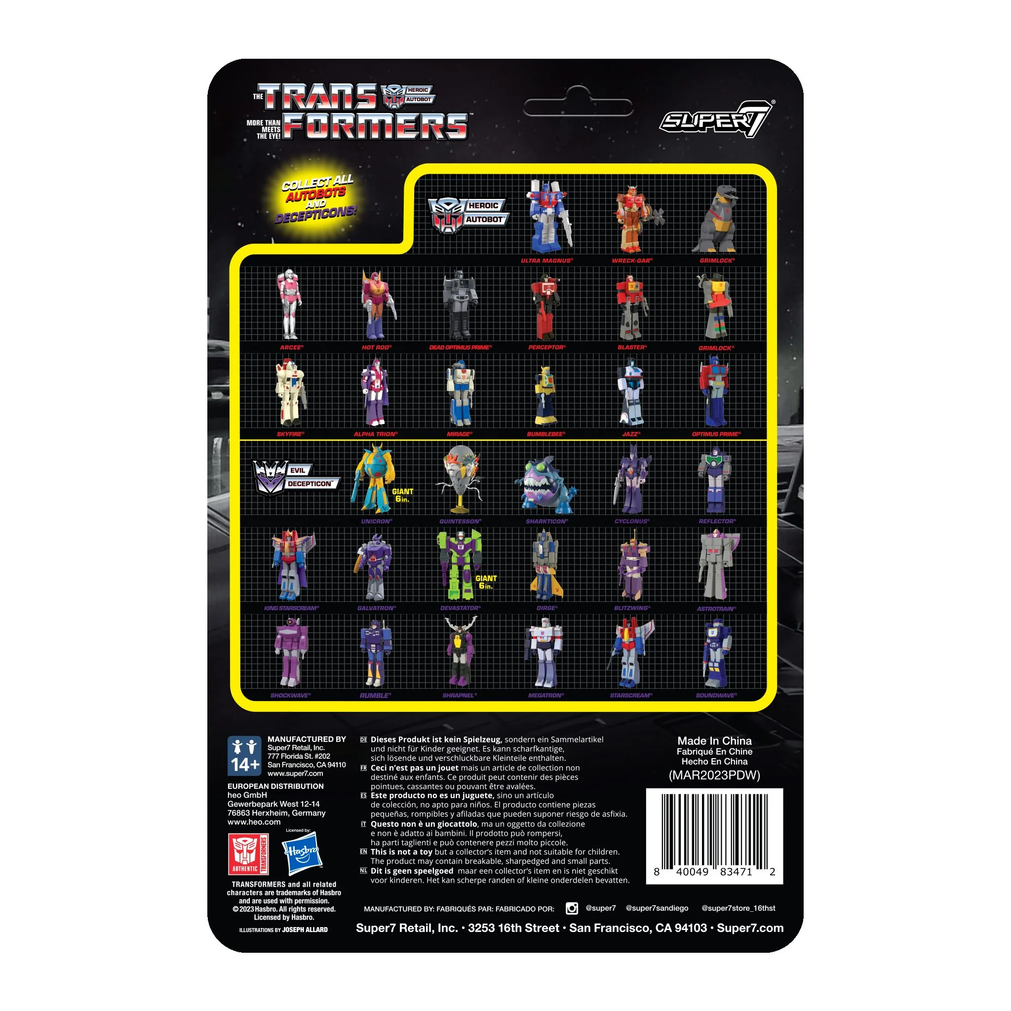 Transformers ReAction Figure - Optimus Prime (Orange/Black) 6 Transformers ReAction Figure - Optimus Prime (Orange/Black)