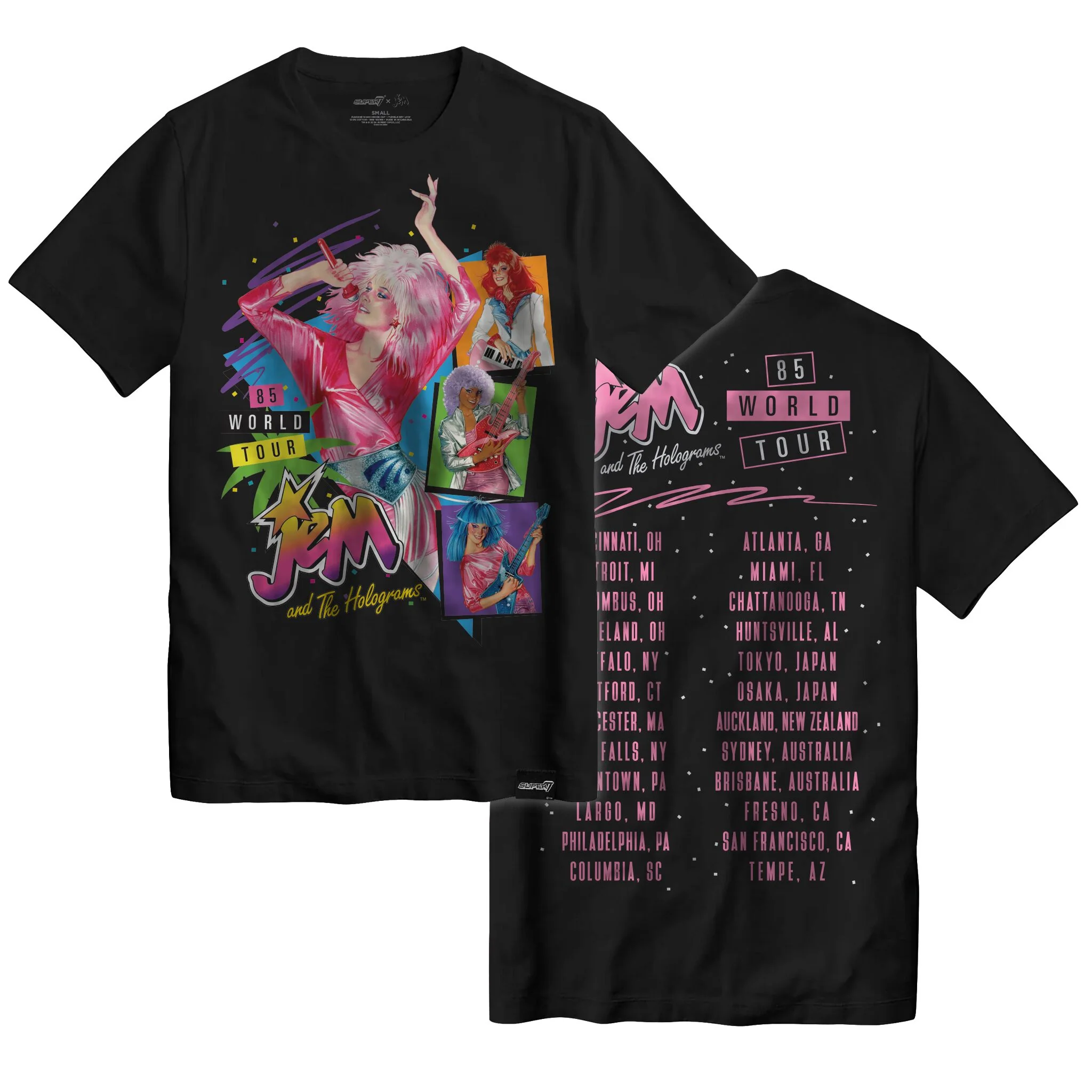 Jem and the Holograms World Tour T-shirt