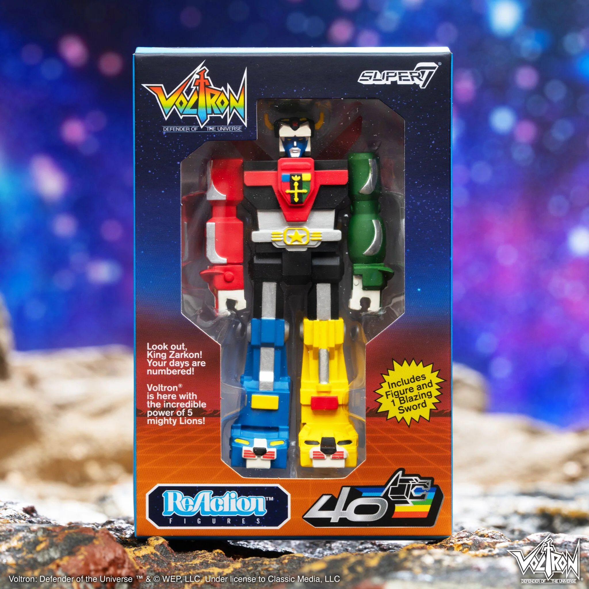 Voltron ReAction Figures - Voltron (Vintage Package) 4 Voltron ReAction Figures - Voltron (Vintage Package)
