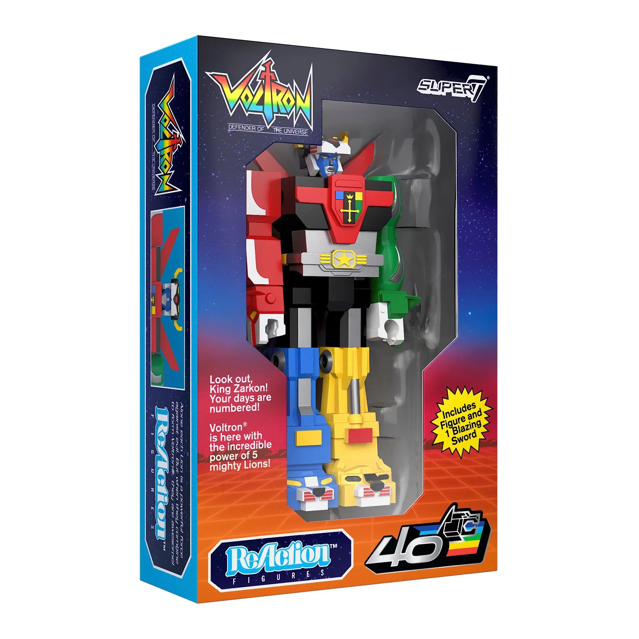 Voltron ReAction Figures - Voltron (Vintage Package) 6 Voltron ReAction Figures - Voltron (Vintage Package)