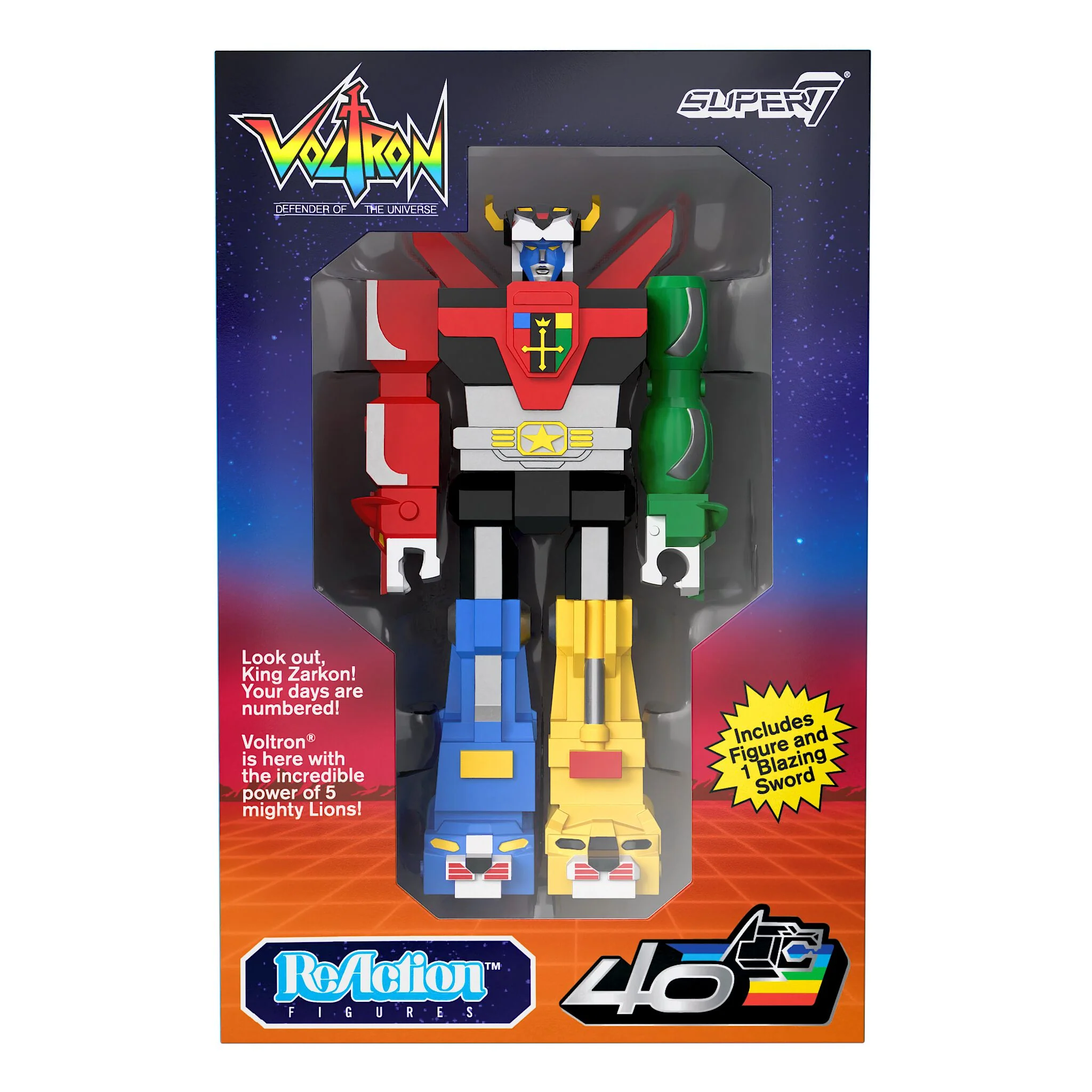 Voltron ReAction Figures - Voltron (Vintage Package) 7 Voltron ReAction Figures - Voltron (Vintage Package)