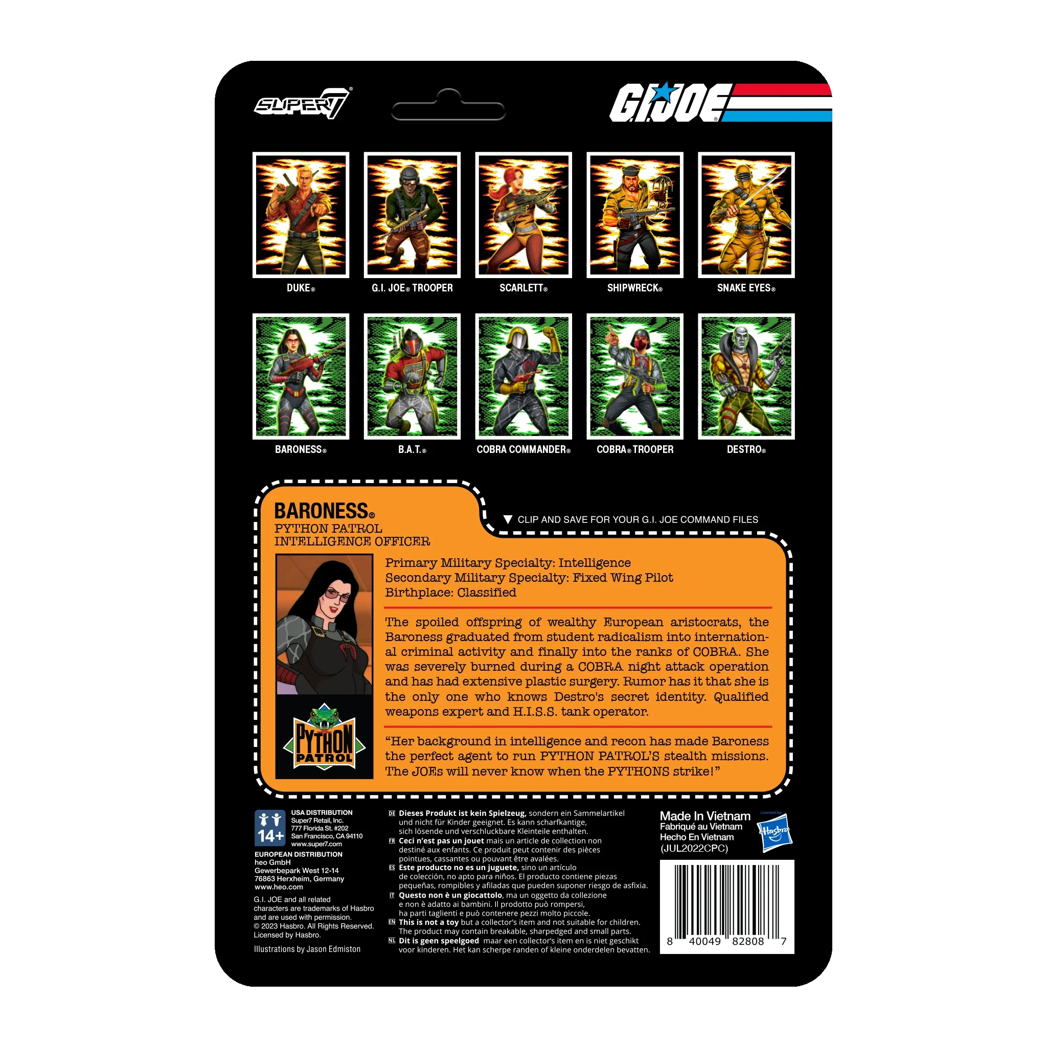 G.I. Joe ReAction Figures Wave 6 - Python Patrol Baroness 4 G.I. Joe ReAction Figures Wave 6 - Python Patrol Baroness