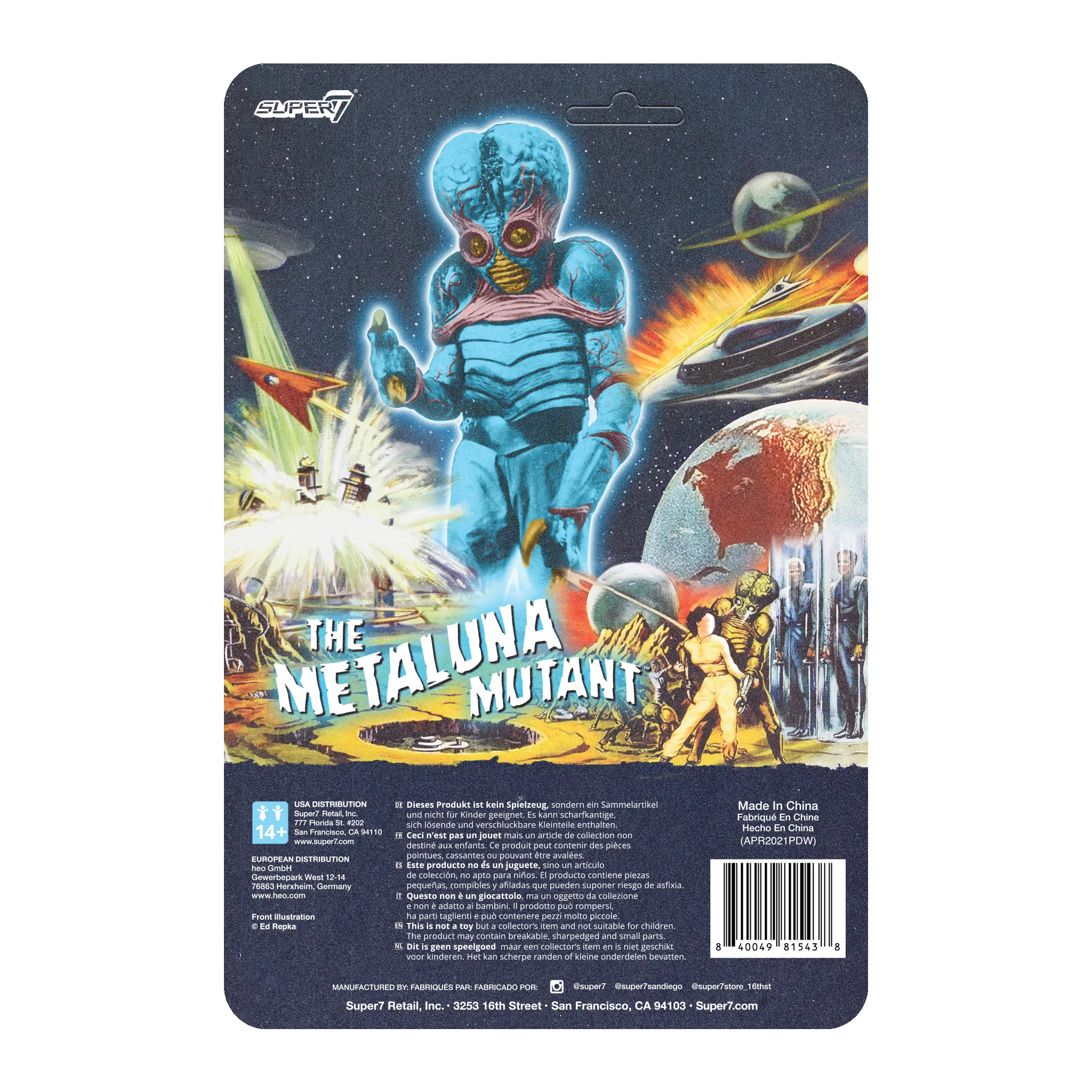 The Metaluna Mutant ReAction Figure - Original (Blue Glow) 5 The Metaluna Mutant ReAction Figure - Original (Blue Glow)