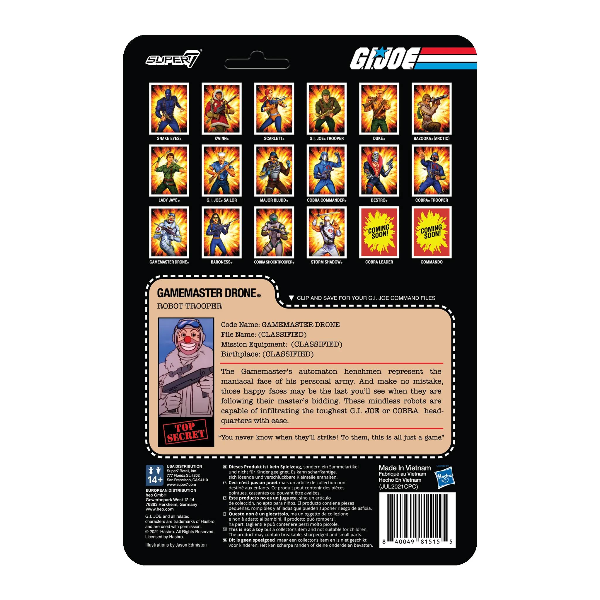 G.I. Joe ReAction Figures Wave 2 - Gamemaster Drone 4 G.I. Joe ReAction Figures Wave 2 - Gamemaster Drone