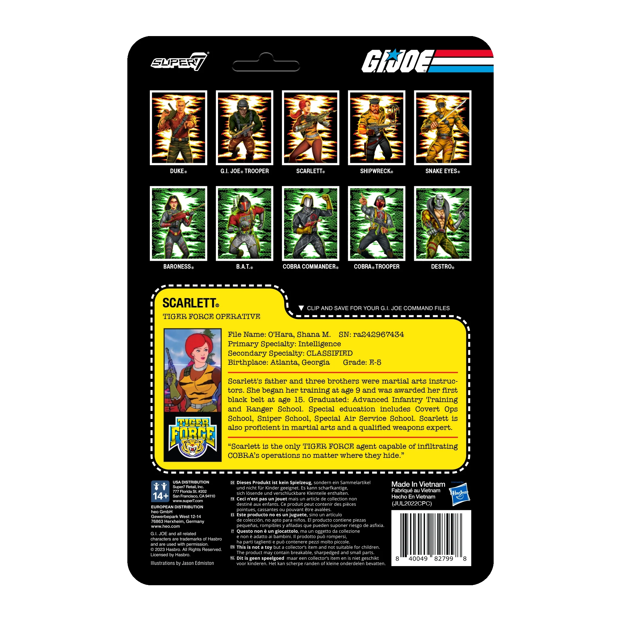 G.I. Joe ReAction Figures Wave 6 - Tiger Force Scarlett 4 G.I. Joe ReAction Figures Wave 6 - Tiger Force Scarlett