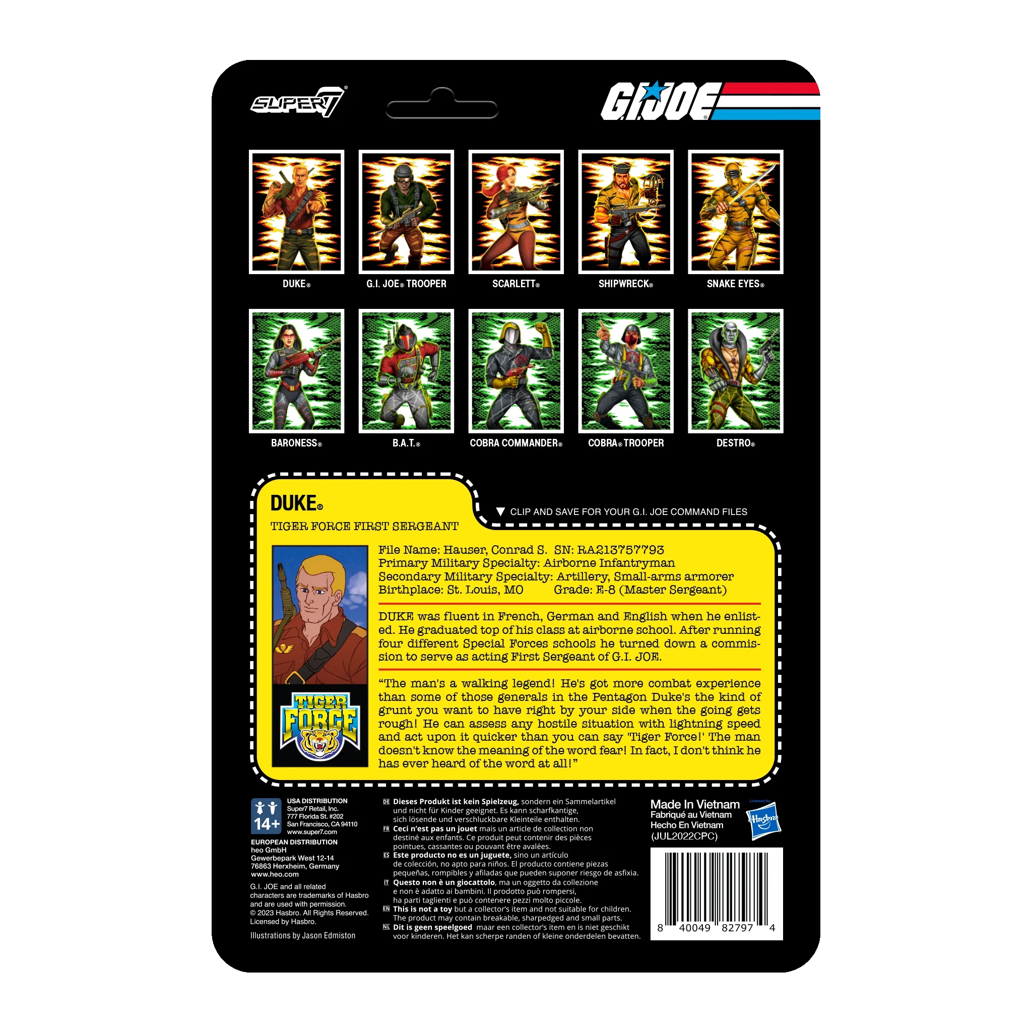 G.I. Joe ReAction Figures Wave 6 - Tiger Force Duke 4 G.I. Joe ReAction Figures Wave 6 - Tiger Force Duke