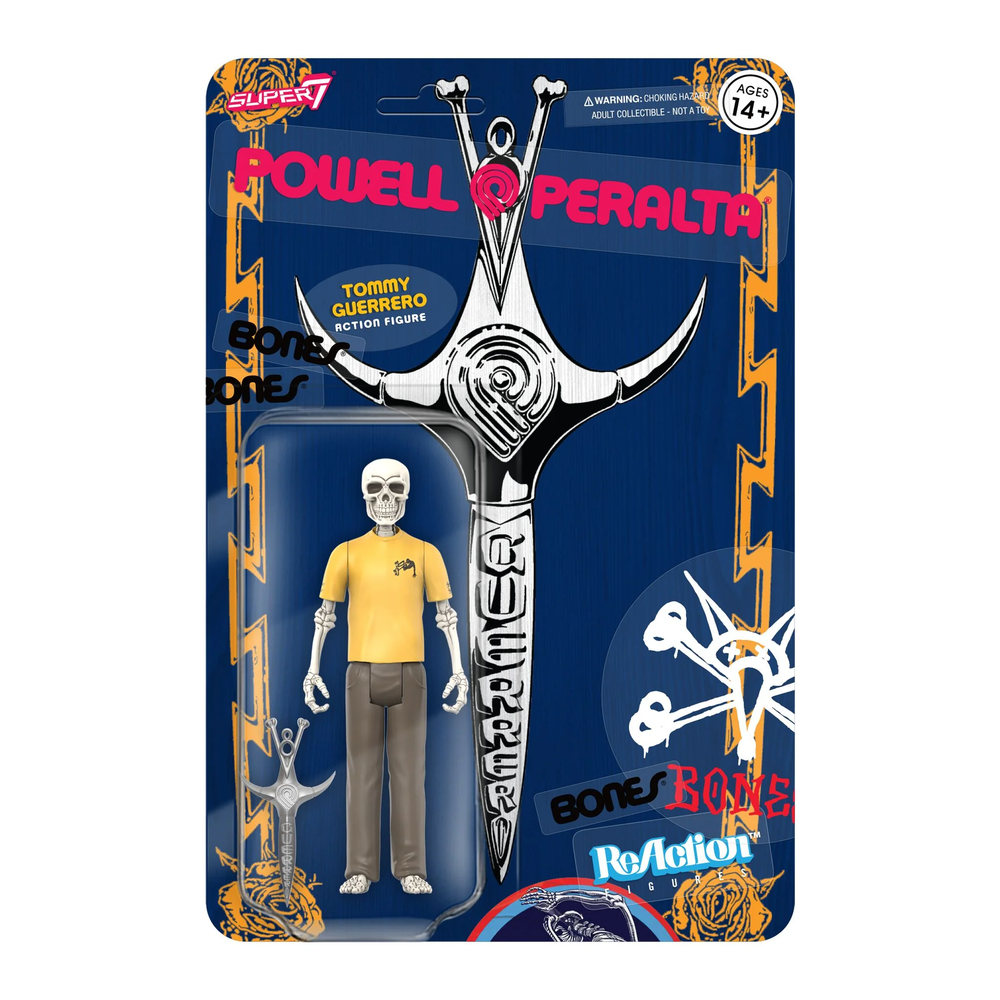 Powell-Peralta ReAction Figures Wave 04 - Tommy Guerrero (V8 Dagger/Sacto '86)